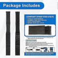 thumbnail image 3 of Padded drywall stilts with adjustable stilt straps, comfortable stilt suspenders, and leg straps suitable for various types of drywall stilts., 3 of 4