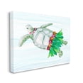 thumbnail image 2 of Stupell Hula Turtle Funny Tortoise Landscape Painting Gallery Wrapped Canvas Print Wall Art, 2 of 5