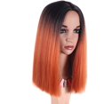 thumbnail image 1 of Anaranjado corto derecho mojado WROP uso completo sintético caliente mojado mujer desgaste diario fiesta cosplay Halloween 35,6 cm Afortunado Sencillez, 1 of 5