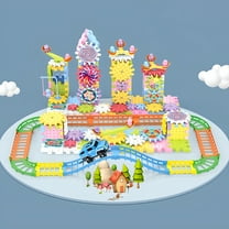 BESTSKY Gear Building Toy Set - Gears Toys for Kids Ages 4-8,STEM Educational Construction Toys,Super Building Toy Set for Boys and Girls,Engineering Building Blocks Creative Learning Toy Set