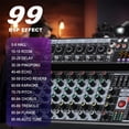 thumbnail image 2 of Mezclador de audio para DJ BOMGE Professional de 8 canales con 99 efectos DSP, 2 of 9