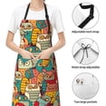 thumbnail image 4 of Kdxio Funny Owl Bird Apron with Pockets Adjustable Kitchen Aprons for Men Women Waterproof Aprons for Cooking,Drawing,Crafting, Baking Household Cleaning, 4 of 8