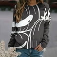 thumbnail image 1 of 50 % de Rabais Liquidation Chandail en Molleton Surdimensionné pour Femmes 2023 Mode Décontractée Manches Longues Col Rond Imprimé Halloween Chandail en Molleton Hauts Blouse, 1 of 5