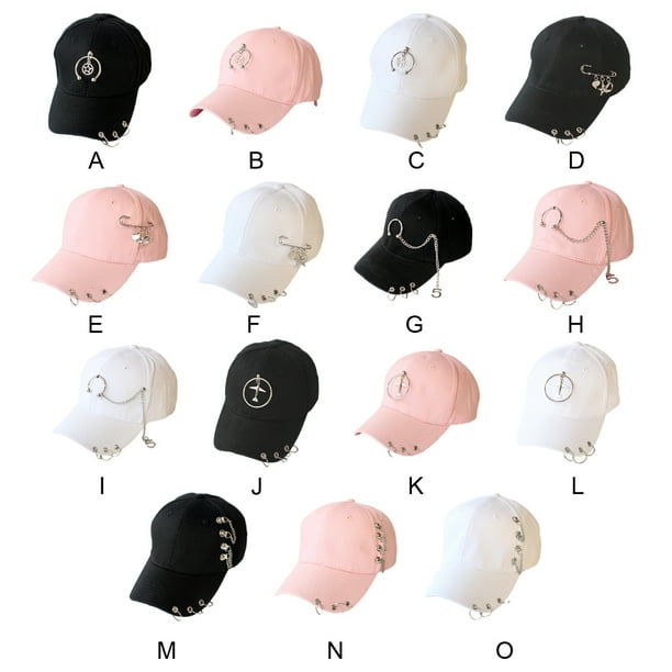 Thinsony Hip Hop Baseball Cap With Ring Decor For Stylish Look