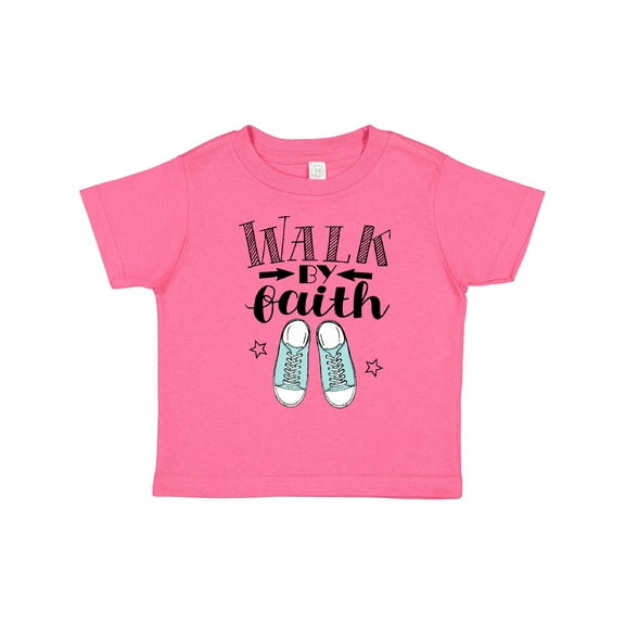 Inktastic Walk by Faith Quote Boys or Girls Toddler T-Shirt