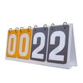 thumbnail image 3 of MesaSe 4 Digit Score Board Scoring Scorekeeper Competition Game Tabletop Scoreboard for Basketball Football Volleyball   Yellow Gray, 3 of 8
