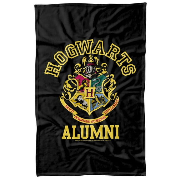 Harry Potter Hogwarts Alumni Fleece Blanket 36' x 58',Hogwarts Alumni