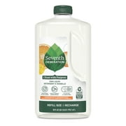 Seventh Generation Dish Soap Refill Dishwashing Liquid Soap, Clementine Zest Lemongrass, 50 oz