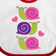 thumbnail image 4 of Inktastic Snail Lover Girl Garden Snails Girls Baby Bib, 4 of 4