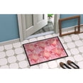 thumbnail image 4 of Watercolor Red Hearts Door Mat, 4 of 4