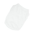 thumbnail image 1 of Methold Ropa para cachorros, suministros de algodón para mascotas, camisetas transpirables para perros, chaleco para perros de estilo sencillo Ropa para mascotas Blanco XS, 1 of 6