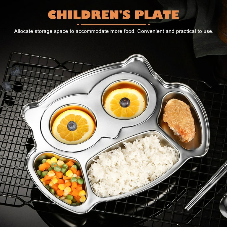 Divided Plates Kids Dinner Lunch Plates Ceramic Divided Dishes Dinner  Dessert Plates Snack Serving Tray For Christmas Party House Supplies  Children