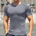 thumbnail image 2 of Men's Sports Shirt Short Sleeve Fitness Gym T-Shirt Running Tops Cool Dry Sports Shirt, 2 of 6