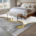 thumbnail image 5 of Gray Gold Marble 6'x9' Area Rug for Living Room, Modern Abstract Marble Crack Texture Non-Slip Floor Mat Rugs for Bedroom Dining Room, Indoor Large Carpet for Classroom, Nursery Rugs for Playroom, 5 of 9