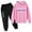 Pink, variant on Trapstar Kids Hoodies Sets Long Sleeve Graphic Sweatshirts for Boys Girls Loose Trapstar Street Pullover Sweatshirts+Sweatpants Kids Set of 2 Classic Sweatshirts Sets(Gray, 100)