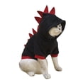thumbnail image 1 of Chaqueta con capucha tipo disfraz para perros y gatos QWINEE Dinosaurio Negro M, 1 of 6