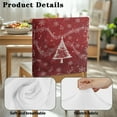 thumbnail image 7 of TSOVTHRID Chair Back Cover Christmas Tree Music Note Red Print Washable Chair Protector Slipcovers Dining Chairs Protector for Home Dinning Kitchen Party Festival Christmas Decor, Set of 4, 7 of 7