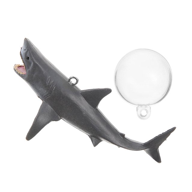 unbranded 1Jgo De Acuario Con Tiburón En PVC Multicolor Para Adornar