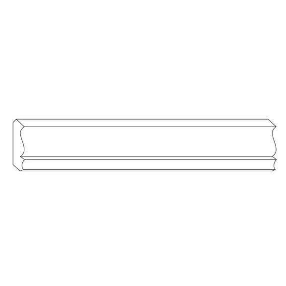 KL11M - Traditional Crown Molding Glue-up 6.5 ft. in Plain White (32.5 Ln. ft / Pack) - 5 Pieces