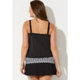 thumbnail image 4 of Swimsuits for All Loop Strap Blouson Tankini Set With Skirt, 4 of 4