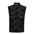thumbnail image 6 of ZQGJB Lace Cami Tank Tops for Women Casual Summer Flared Sleeveless High Neck Basic Shirts Trendy Camisole Vest Black S, 6 of 8