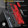 thumbnail image 3 of LEYI Motorola G 5G 2023 Case with Screen Protector [2 Pack], [Magnetic Rotatable Kickstand] Military Grade Shockproof Full Body for Moto G 5G 2023 Case - Red, 3 of 9