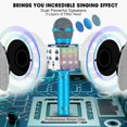 thumbnail image 2 of Bluetooth 4 In 1 Karaoke Wireless Microphone With Led Lights, Portable Microphone For Kids, Girls, Boys And Adults, 2 of 5