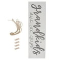 thumbnail image 4 of Creative Mini Wooden Hanging Grandkids MAKE LIFE GRAND Wall Board DIY Listing Note Clips Crafts (White), 4 of 7