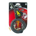 thumbnail image 3 of Master Lock 8419DPF Python Adjustable Locking Cable, Braided Steel, Yellow and Black Contractor Color, 6-Feet x 5/16-Inch, 3 of 8