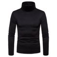 thumbnail image 1 of Mens Winter Thermal Turtle Neck Skivvy Pullover Stretch Basic Solid Thick T Shirt, 1 of 3