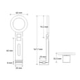 thumbnail image 2 of Magnetic Airplane Phone Holder Travel Stand 360 Rotation for iPhone 15 (Silver), 2 of 8