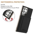 thumbnail image 3 of ELEHOLD Case for Samsung Galaxy S23 Ultra, 2-in-1 Detachable Magnetic Wallet Case with Card Holder, RFID Blocking Shockproof PU Leather Cover with Kickstand,Black, 3 of 5