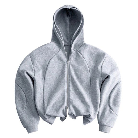 Kezqiaxn Mens Zip Up Hoodie Fall Clothes Long Sleeve Casual Athletic Jacket Men's Sweatshirts Plus Size Fashion