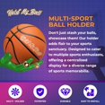 thumbnail image 7 of Hold My Ball Basketball Holders – Green Large Hand Wall Mount Displays for Ball Storage & Memorabilia - Ball Storage Rack for Basketball, Soccer or Volleyballs, 7 of 7