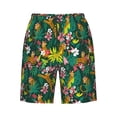 thumbnail image 6 of KLL Cute Tribal Leopards Men's Casual Summer Beach Shorts Hawaiian Shorts with Pockets-X-Large, 6 of 6