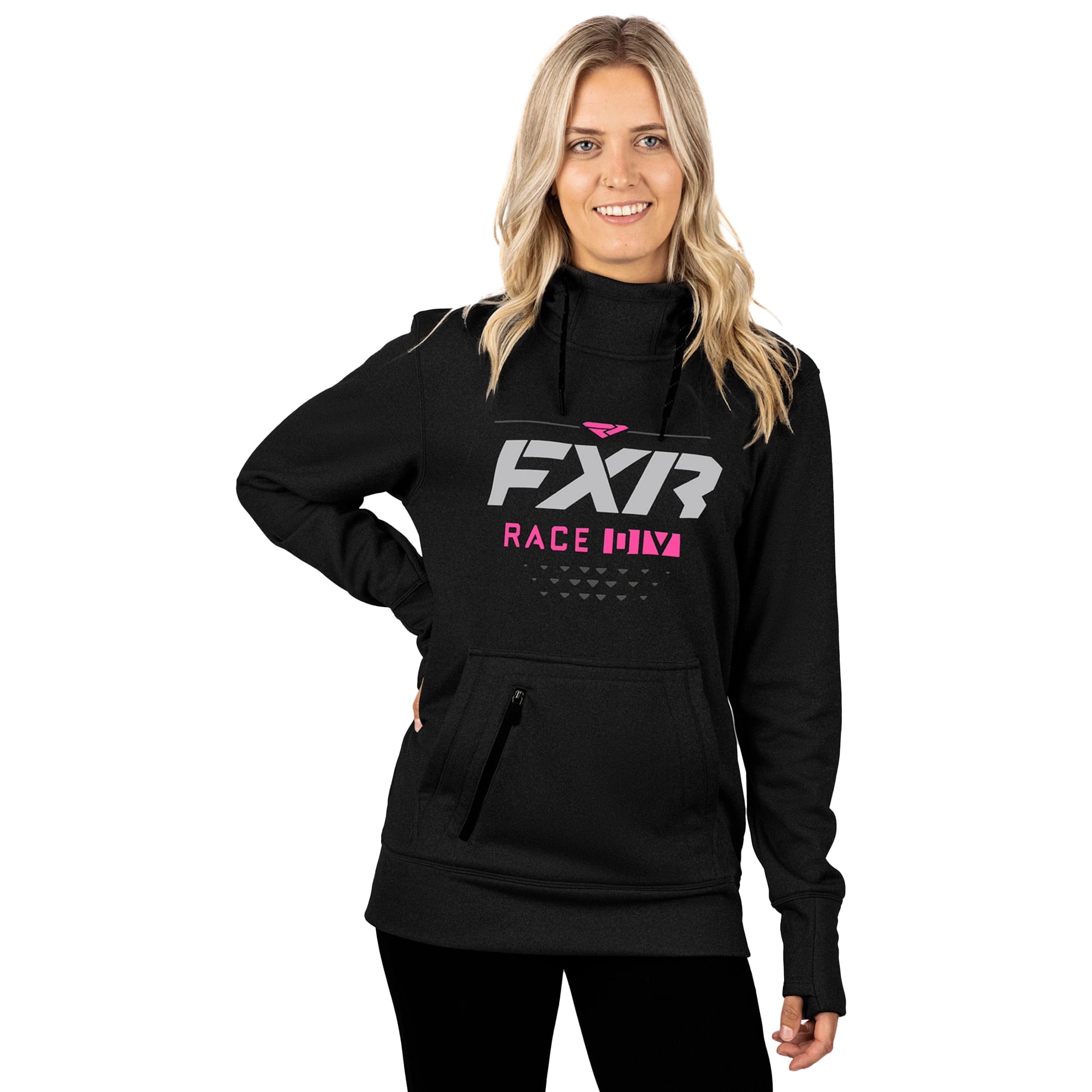 FXR Womens Excursion Tech Pullover Hoodie Warm Fleece Shell Hooded Sweatshirt 