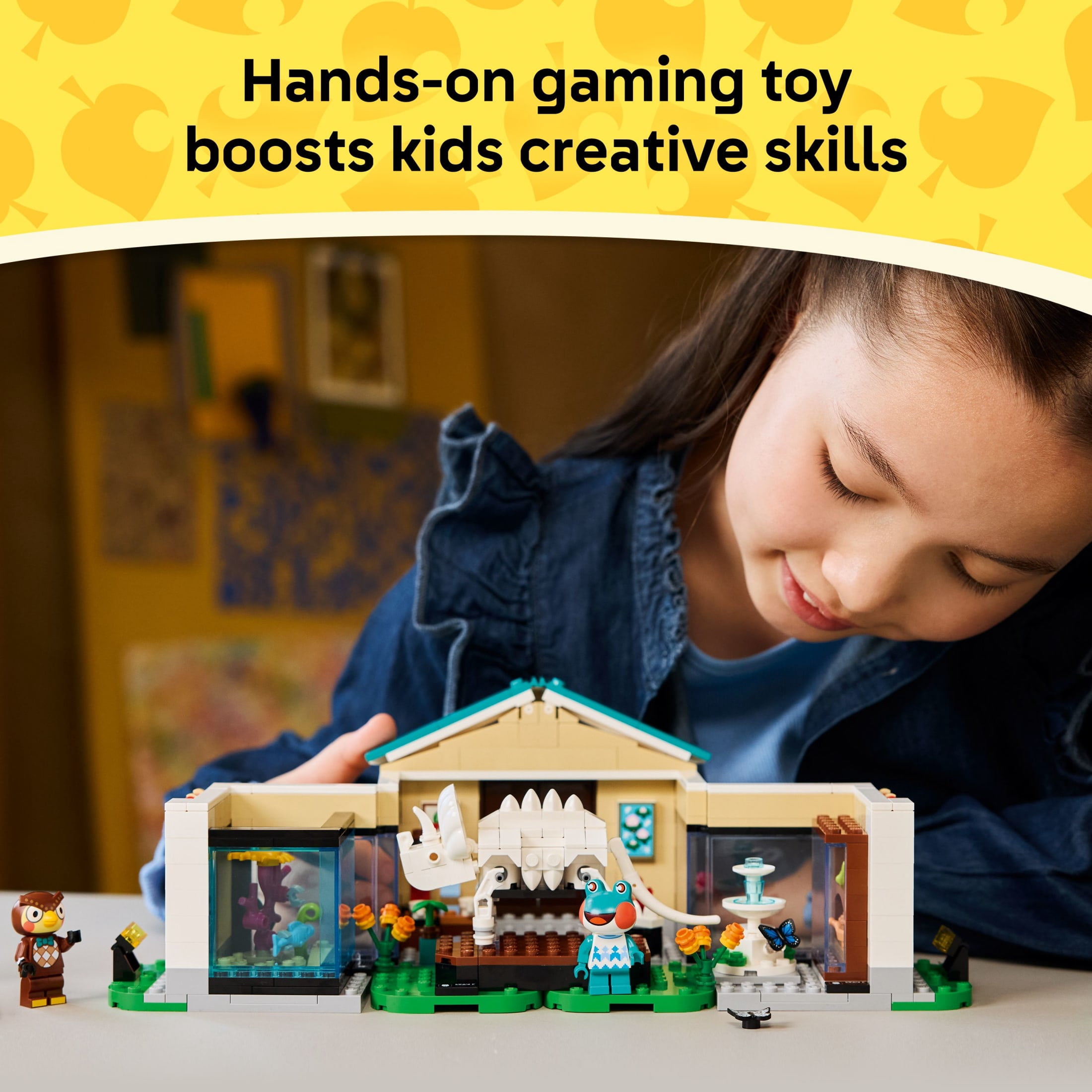LEGO Animal Crossing Blathers’s Museum Collection Building Toy - Pretend Play Set W/2 Toy Minifigures for Girls & Boys, Ages 7+ - Building Blocks for Kids - Gift Idea for Birthdays & Gamers - 77056