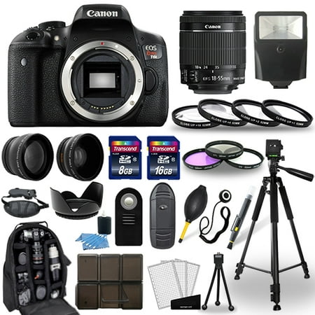 Canon EOS Rebel T6i SLR Camera + 18-55mm STM Lens + 30 Piece Accessory