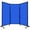 Blue, variant on Versare QuickWall Folding Portable Partition | 3 Panels | 8'4" x 7'4" Opal Fluted Panels