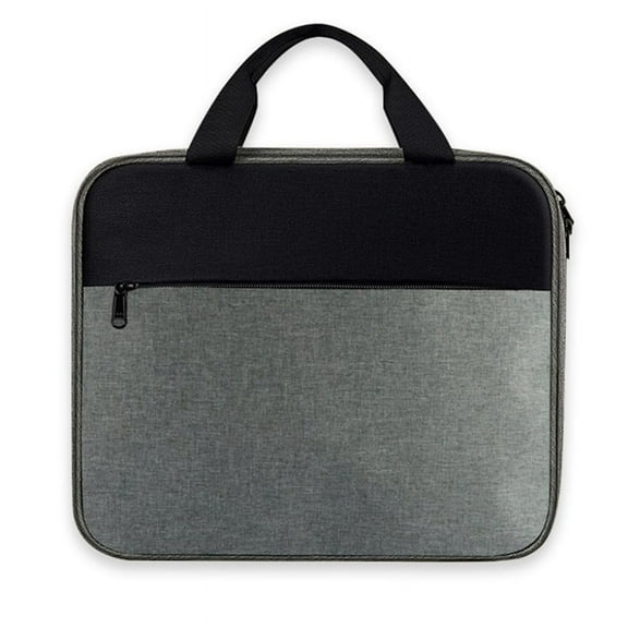 Bible Cover, Carrying Book Case Church Bag Bible Protective with Handle and Zippered Pocket, Perfect Gift for Men Women,1 x bible bag,Gray & black