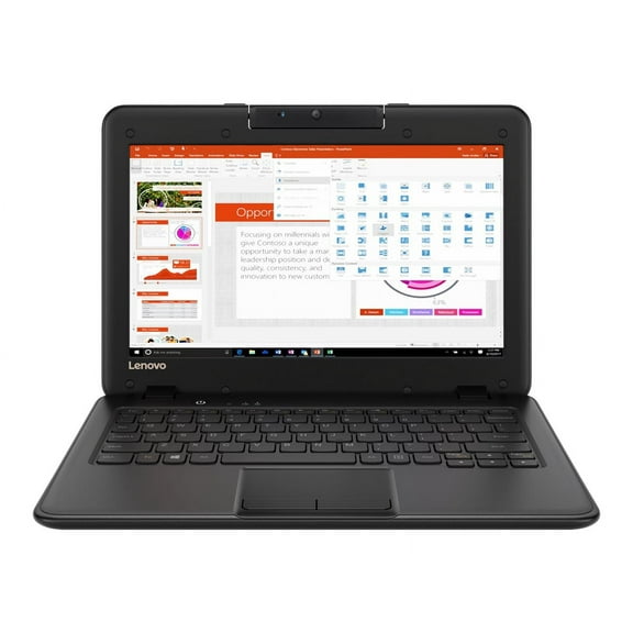 Lenovo 11.6" Chromebook, Intel Celeron N3350 1.10 Ghz, Modelo 100E 4GB RAM 32GB Storage