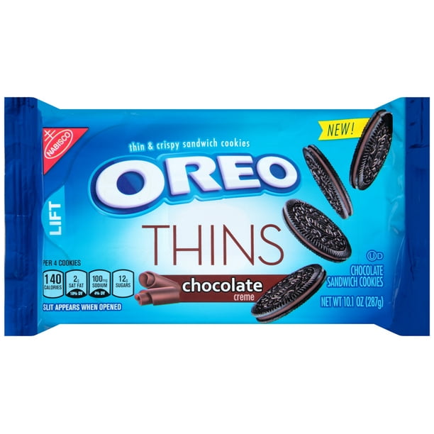 Nabisco Oreo Thins Chocolate Creme Sandwich Cookies, 10.1 Oz. Walmart