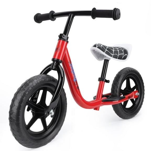 12-Inch Balance Bike No Pedal Lightweight Bike for Boys Girls 1.5 to 4 Years Old, Toddler Bike with Adjustable Seat, Carry Handle