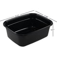 thumbnail image 4 of Rosebloom 14 Quart Large Plastic Wash Basins, Plastic Dishpan Basin, Black, 4 Packs, 4 of 8