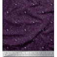 thumbnail image 1 of Soimoi Rayon Crepe Fabric Star & Crescent Moon Shirting Fabric Prints by Yard 46 Inch Wide, 1 of 1