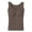 Coffee, variant on Built in Bra Tank Tops for Women BWASD Sleeveless Casual Shirts Soft Adjustabl Basic Soft Aesthetic Camisole Padded Sport Yoga Bra Summer 2026 M-XXL Beige
