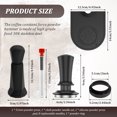 thumbnail image 3 of Coffee Espresso Tamper Set Practical Espresso Machine Accessories Stainless Steel Coffee Tamper Set 51 mm Espresso Tamper with Scale Espresso Tamper Press for Espresso Machine Coffee, 3 of 10