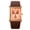 Rose gold case, rose gold face, variant on Unisex watch for women and men, simple design, waterproof, business calendar, quartz watch, square vintage leather strap wristwatch
