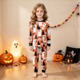thumbnail image 2 of CAUYDY Girls Boys Halloween Pajamas Pumpkin Ghost Graphic Pjs Toddler 2 Piece Sleepwear Kids Clothes Set,2-3 Y, 2 of 9