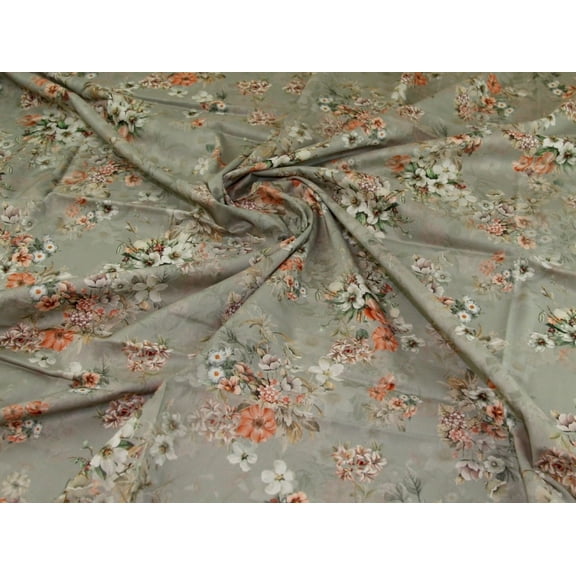 John Louden Cotton Lawn Fabric Grey - per yard